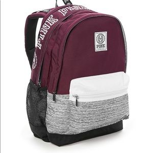 Pink/Vs campus backpack